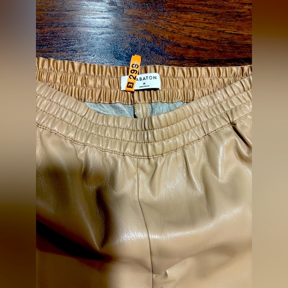 Aritzia Babaton faux leather joggers - Picture 2 of 5